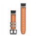 QuickFit® 22 Fog Grey/Ember Orange силиконова каишка (Fenix 7 Pro)