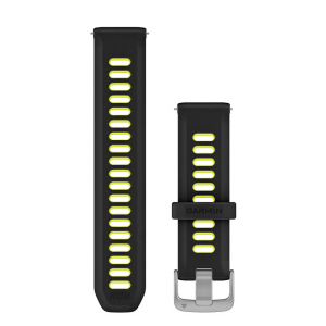 Бързоосвобождаваща се каишка - Black/Amp yellow silicone (20 мм)