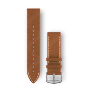 Бързоосвобождаваща се каишка (20 мм) - Tan Italian Leather с Silver