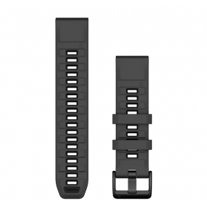 QuickFit® 26 Graphite/black силиконова каишка