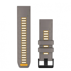 QuickFit® 26 Silver Grey/Yellow Flare силиконова каишка